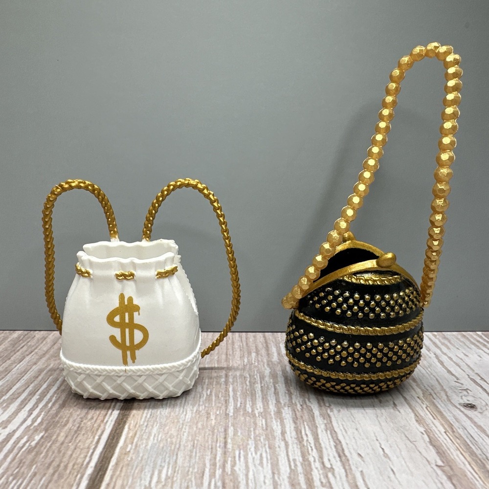 LOL‎ OMG Accessory Royal Bee Black Gold Purse Bag Handbag  & Swag Money Bag